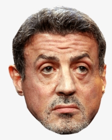 Sylvester Stallone Face - Sylvester Stallone Cut Out, HD Png Download, Transparent PNG