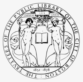 File Bostonpubliclibrary Sealofthetrustees Svg - Boston Public Library Seal, HD Png Download, Transparent PNG
