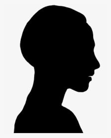 Silhouette Clip Art Of Young Woman - Human Face Silhouette Png, Transparent Png, Transparent PNG