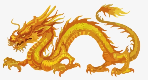 History Of China Chinese Dragon Japanese Dragon - Chinese Golden Dragon, HD Png Download, Transparent PNG