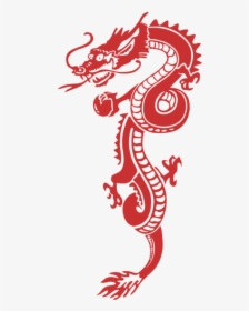Red Dragon Transparent - Vector Chinese Dragon Png, Png Download, Transparent PNG