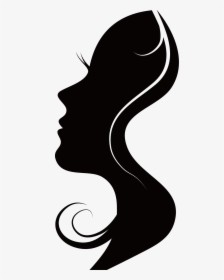 Silhouettes Woman Silhouette Free Frame Clipart - Woman Side Face Silhouette Vector, HD Png Download, Transparent PNG