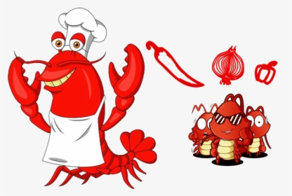 Lobster Chef Vector Graphics Stock Photography Illustration - Clipart Red Lobster Cartoon, HD Png Download, Transparent PNG