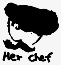 Her Chef Logo - Silhouette, HD Png Download, Transparent PNG