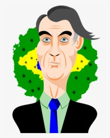 Jair Bolsonaro, President, Brazil, Caricature, Politics - Illustration, HD Png Download, Transparent PNG