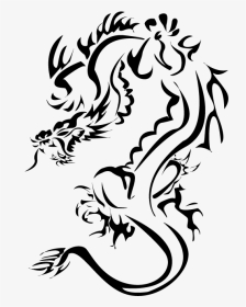 Helix Tribal Eastern Knucker Vector By Katlyon On Clipart - Tribal Eastern Dragon, HD Png Download, Transparent PNG