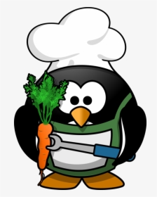 Penguin Chef - Penguin Grilling, HD Png Download, Transparent PNG