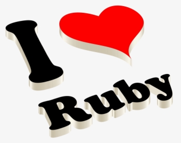 Ruby Heart Name Transparent Png - Heart, Png Download, Transparent PNG