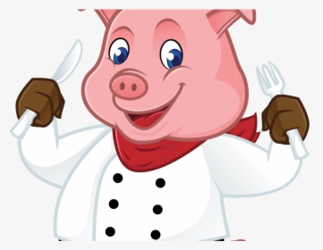Chef Pig Clipart Png , Png Download - Pig Chef Cartoon, Transparent Png, Transparent PNG