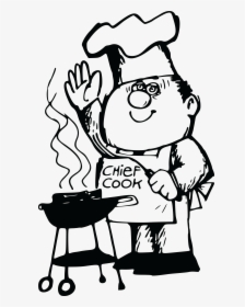 Free Clipart Of A Chef Waving At A Bbq - Png Barbecue Clipart Free, Transparent Png, Transparent PNG