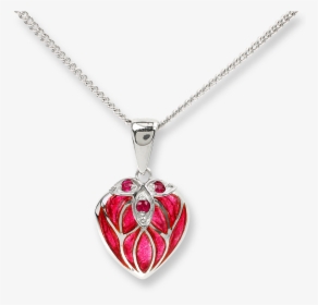 Nicole Barr Designs Sterling Silver Heart Necklace-red - Pendant With Transparent Background, HD Png Download, Transparent PNG