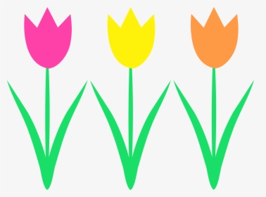 Transparent Spring Clipart - Tulip Flower Clip Art, HD Png Download, Transparent PNG