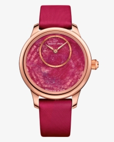 Jaquet Droz Petit Heure Minute Ruby Heart Red Gold - Ruby Heart Dial Watch, HD Png Download, Transparent PNG