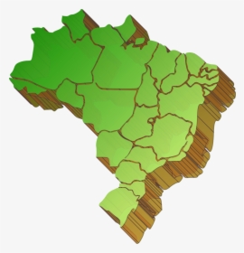 Mapa Do Brasil Com A Divisão Dos Estados, HD Png Download, Transparent PNG