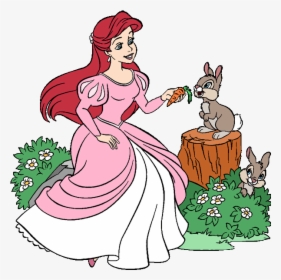 Disney Springtime Princess Clipart - Ariel Pink Dress Clipart, HD Png Download, Transparent PNG