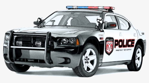 Police Car Dodge Charger - Police Car No Background, HD Png Download ,  Transparent Png Image - PNGitem