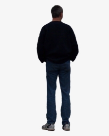 Person Standing Png Back - Man From Behind Png, Transparent Png, Transparent PNG