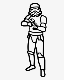 Storm Trooper Drawings Full Body, HD Png Download, Transparent PNG