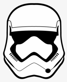 First Order Stormtrooper Helmet Png - Cartoon Head Storm Trooper, Transparent Png, Transparent PNG
