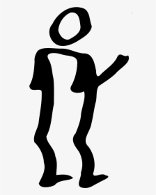 Person Standing And Pointing At Background Clip Arts - Drawn Person Pointing Transparent Background, HD Png Download, Transparent PNG