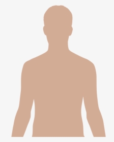 File - Man Shadow - Upper - Upper Human Body Outline, HD Png Download, Transparent PNG