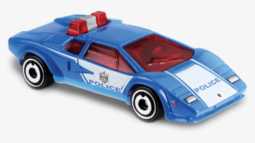 Hot Wheels Lamborghini Countach Police Car, HD Png Download, Transparent PNG