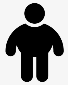 Fat Man Filled Icon - Men Icons With Transparent Background, HD Png Download, Transparent PNG