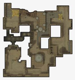Dust2s Map - 3 Lane Map, HD Png Download, Transparent PNG