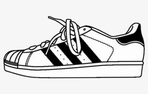 Adidas Shoes Tumblr - Adidas Shoes Drawing, HD Png Download, Transparent PNG