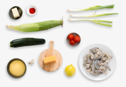 Southern-style Shrimp & Grits With Corn, Zucchini & - Natural Foods, HD Png Download, Transparent PNG