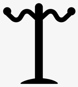 Rack Of Tall Thin Shape For Hanging Clothes - Perchero Icon, HD Png Download, Transparent PNG