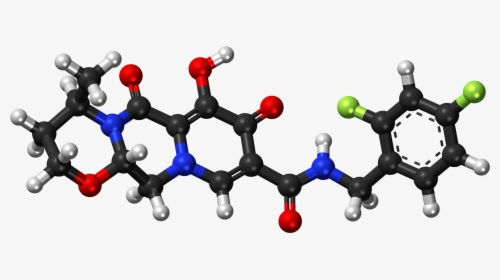 Dolutegravir Ball And Stick Model - Apigenin Structure, HD Png Download, Transparent PNG