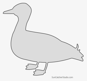 Free Duck Silhouette Bird Pattern Template To Print - Duck, HD Png Download, Transparent PNG