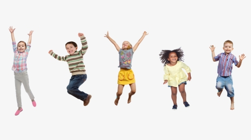 With Kids,exercise,jumping Jack,costume,play - Kids Jumping Png, Transparent Png, Transparent PNG