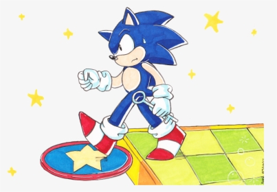 “sonic Slows Down ” - Cartoon, HD Png Download, Transparent PNG