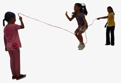 Long Rope Game - Kids Jump Roping Png, Transparent Png, Transparent PNG