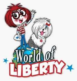 World Of Liberty Logo - Cartoon, HD Png Download, Transparent PNG