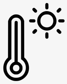 Free Daytime Png - Hot Temperature Black And White, Transparent Png, Transparent PNG
