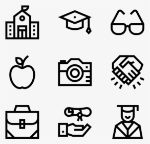 Graduation - Design Vector Icon, HD Png Download, Transparent PNG