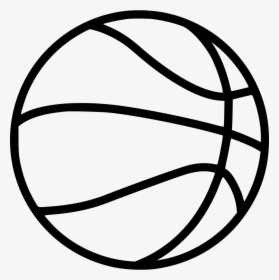 Vector Outline Basketball - Transparent Background Basketball Icon Png ...