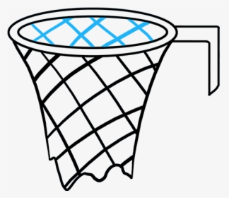 How To Draw Basketball Hoop - Basketball Hoop Drawing Easy, HD Png Download, Transparent PNG