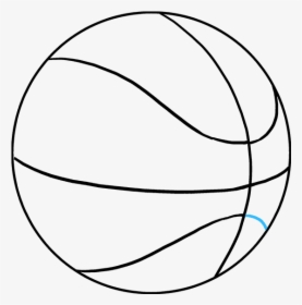 How To Draw Basketball - Basketball Drawing, HD Png Download, Transparent PNG