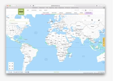 Gmw On Gfw - Global Map Of Deforestation, HD Png Download, Transparent PNG