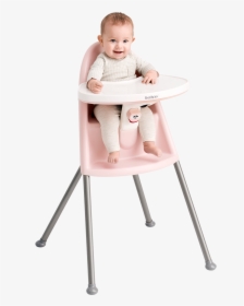 High Chair In Pink Grey - Baby High Chair, HD Png Download, Transparent PNG