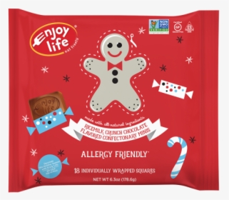 Enjoy Life Minis Winter Holiday Rice Milk Crunch Chocolate - Enjoy Life Christmas Chocolate, HD Png Download, Transparent PNG