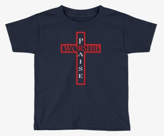Praise & Worship Kids Short Sleeve T-shirt - Cross, HD Png Download, Transparent PNG