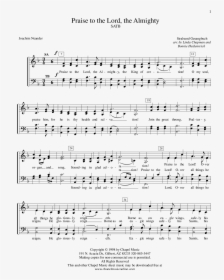 Transparent Praise And Worship Png - Acapella Praise To The Lord Sheet Music, Png Download, Transparent PNG