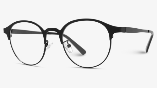 Black Full Metal Frame Round Retro Glasses, Metal Frame - Monochrome, HD Png Download, Transparent PNG