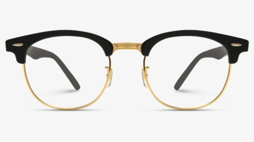 Gray Retro Half Frame Semi Rimless Gold Rimmed Glasses - Half Frame Glasses Gold, HD Png Download, Transparent PNG