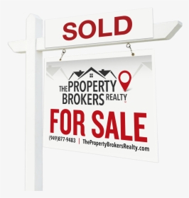 Professional Yard Sign Listed By The Property Brokers - Banner, HD Png Download, Transparent PNG